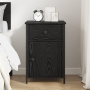 Armario de Noche Roble Negro 40x42x60 cm Madera Elaborada de , Mesitas de noche - Ref: Foro24-875784, Precio: 57,20 €, Descue...