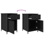 Armario de Noche Roble Negro 40x42x60 cm Madera Elaborada de , Mesitas de noche - Ref: Foro24-875784, Precio: 57,20 €, Descue...