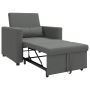 Sofá Cama Convertible 3-en-1 Gris Oscuro Tela de , Sillones - Ref: Foro24-42002685, Precio: 306,24 €, Descuento: %