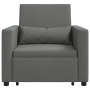 Sofá Cama Convertible 3-en-1 Gris Oscuro Tela de , Sillones - Ref: Foro24-42002685, Precio: 306,24 €, Descuento: %