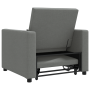 Sofá Cama Convertible 3-en-1 Gris Oscuro Tela de , Sillones - Ref: Foro24-42002685, Precio: 306,24 €, Descuento: %