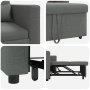 Sofá Cama Convertible 3-en-1 Gris Oscuro Tela de , Sillones - Ref: Foro24-42002685, Precio: 306,24 €, Descuento: %