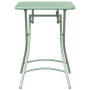Mesa de jardín plegable acero verde mint 55x55x73 cm de , Mesas de jardín - Ref: Foro24-42002946, Precio: 53,11 €, Descuento: %