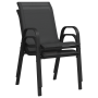 Set de Bistro de jardín de 3 piezas Negro de textileno y acero | Foro24.es | Tu tienda online para hogar, jardín y más Foro24.es