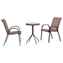 Conjunto Bistro de Jardín de 3 Piezas Marrón Textileno y Acero | Foro24.es | Tu tienda online para hogar, jardín y más Foro24.es
