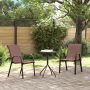 Conjunto Bistro de Jardín de 3 Piezas Marrón Textileno y Acero | Foro24.es | Tu tienda online para hogar, jardín y más Foro24.es