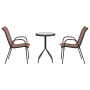 Conjunto Bistro de Jardín de 3 Piezas Marrón Textileno y Acero | Foro24.es | Tu tienda online para hogar, jardín y más Foro24.es