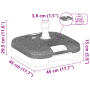 Base de sombrilla de 28 kg de arena o 24 l de agua de , Bases para sombrillas - Ref: Foro24-42006928, Precio: 31,98 €, Descue...