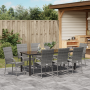 Conjunto de Comedor de Jardín de 5 Piezas Poliratán Gris de , Sillas de jardín - Ref: Foro24-3379414, Precio: 314,59 €, Descu...