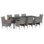 Conjunto de Comedor Jardín de 4 Piezas Gris Poliratán de , Sillas de jardín - Ref: Foro24-3379764, Precio: 696,86 €, Descuent...