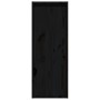 Armarios de pared 2 uds madera maciza de pino negro 30x30x80 cm de vidaXL, Estantes y estanterías - Ref: Foro24-813504, Preci...