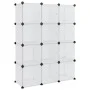 Cube shelf with 12 compartments and transparent PP doors by vidaXL, Shoe racks and shoe organizers - Ref: Foro24-340555, Pric...