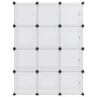 Cube shelf with 12 compartments and transparent PP doors by vidaXL, Shoe racks and shoe organizers - Ref: Foro24-340555, Pric...