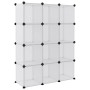 Cube shelf with 12 compartments and transparent PP doors by vidaXL, Shoe racks and shoe organizers - Ref: Foro24-340555, Pric...
