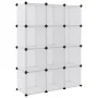 Cube shelf with 12 compartments and transparent PP doors by vidaXL, Shoe racks and shoe organizers - Ref: Foro24-340555, Pric...