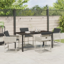 Conjunto de Comedor de Jardín de 5 Piezas con Cojines Poliratán Gris Claro de , Sillas de jardín - Ref: Foro24-3380735, Preci...