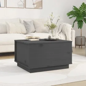 Couchtisch aus massivem grauem Kiefernholz, 60 x 50 x 35 cm von vidaXL, Couchtisch - Ref: Foro24-813417, Preis: 80,57 €, Raba...