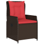 Set de Comedor de Jardín 7 Piezas Marrón Poliratán de , Sillas de jardín - Ref: Foro24-3381028, Precio: 935,21 €, Descuento: %