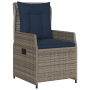 Set de Comedor de Jardín de 5 Piezas Poliratán Gris de , Sillas de jardín - Ref: Foro24-3381033, Precio: 653,87 €, Descuento: %