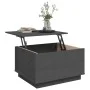 Mesa de centro madera maciza de pino gris 60x50x35 cm de vidaXL, Mesas de centro - Ref: Foro24-813417, Precio: 80,55 €, Descu...