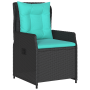 Conjunto de Comedor de Jardín de 7 Piezas en Poliratán Negro de , Sillas de jardín - Ref: Foro24-3381041, Precio: 894,76 €, D...