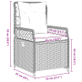 Conjunto de Comedor de Jardín de 7 Piezas Rattan Poligris de , Sillas de jardín - Ref: Foro24-3381056, Precio: 952,95 €, Desc...