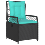 Conjunto de Comedor de Jardín de 5 Piezas de Poliratán Negro de , Sillas de jardín - Ref: Foro24-3381061, Precio: 653,71 €, D...