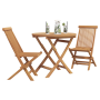 Conjunto de Bistro Plegable de 3 Piezas Madera Maciza de Acacia | Foro24.es | Tu tienda online para hogar, jardín y más Foro24.es
