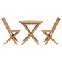 Conjunto de Bistro Plegable de 3 Piezas Madera Maciza de Acacia | Foro24.es | Tu tienda online para hogar, jardín y más Foro24.es