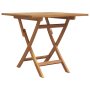 Set de Bistro de Jardín Plegable de 3 Piezas de Madera Acacia