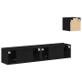 Juego de 4 piezas de muebles para TV de de roble negro y madera elaborada de , Muebles TV - Ref: Foro24-3393178, Precio: 145,...
