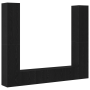 Juego de muebles para TV de 6 piezas montados en la pared de roble negro y de madera engineered de , Muebles TV - Ref: Foro24...