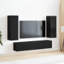 Conjunto de Mueble para TV de 4 Piezas Montado en la Pared de