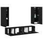 Conjunto de Mueble para TV de 4 Piezas Montado en la Pared de