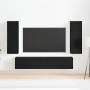 Conjunto de Mueble para TV de 4 Piezas Montado en la Pared de