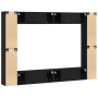Conjunto de mueble para TV de 8 piezas montado en la pared de madera de ingeniería de roble negro de , Muebles TV - Ref: Foro...