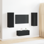 Conjunto de muebles para TV de 3 piezas montado en pared de