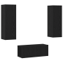 Conjunto de muebles para TV de 3 piezas montado en pared de