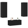 Conjunto de muebles para TV de 3 piezas montado en pared de