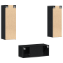 Conjunto de muebles para TV de 3 piezas montado en pared de