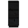 Sideboard 2 pcs solid black pine wood 32x34x75 cm by vidaXL, Sideboards - Ref: Foro24-813374, Price: 94,33 €, Discount: %