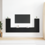Juego de Gabinetes para TV de 4 Piezas Montado en la Pared de
