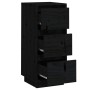 Sideboard 2 pcs solid black pine wood 32x34x75 cm by vidaXL, Sideboards - Ref: Foro24-813374, Price: 94,33 €, Discount: %