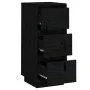 Sideboard 2 pcs solid black pine wood 32x34x75 cm by vidaXL, Sideboards - Ref: Foro24-813374, Price: 94,33 €, Discount: %