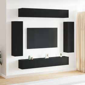 Juego de 8 Piezas de Cabinet para TV Montado en la Pared de