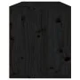 Solid black pine wood wall cabinet 80x30x35 cm by vidaXL, Shelves and shelves - Ref: Foro24-813463, Price: 63,44 €, Discount: %