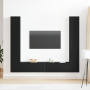 Set de 6 piezas para TV  Roble negro Madera elaborada | Foro24.es | Tu tienda online para hogar, jardín y más Foro24.es
