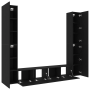 Set de 6 piezas para TV  Roble negro Madera elaborada | Foro24.es | Tu tienda online para hogar, jardín y más Foro24.es