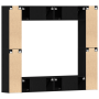 Set de 8 Piezas de Mueble de TV Montado en la Pared de Madera de Ingeniería de Roble Negro de , Muebles TV - Ref: Foro24-3393...