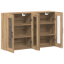 Gabinetes Montados en la Pared 2 pcs Roble Artesanal 69.5x34x90 cm Madera Tratada de , Aparadores - Ref: Foro24-3394567, Prec...